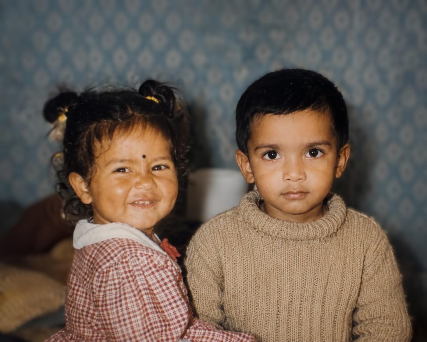 Shubhangi and Mizan as children